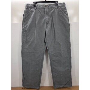 Carhartt Mens B151  Gry Gray  Original Dungaree Fit Work Pants Size 40x32